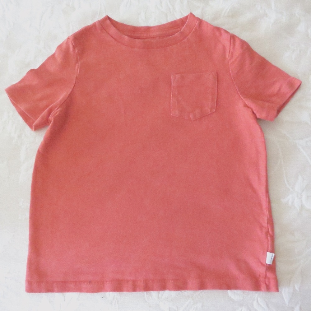 Gap Kids Orange 100% Cotton Pocket Tee Size XS (4-5)